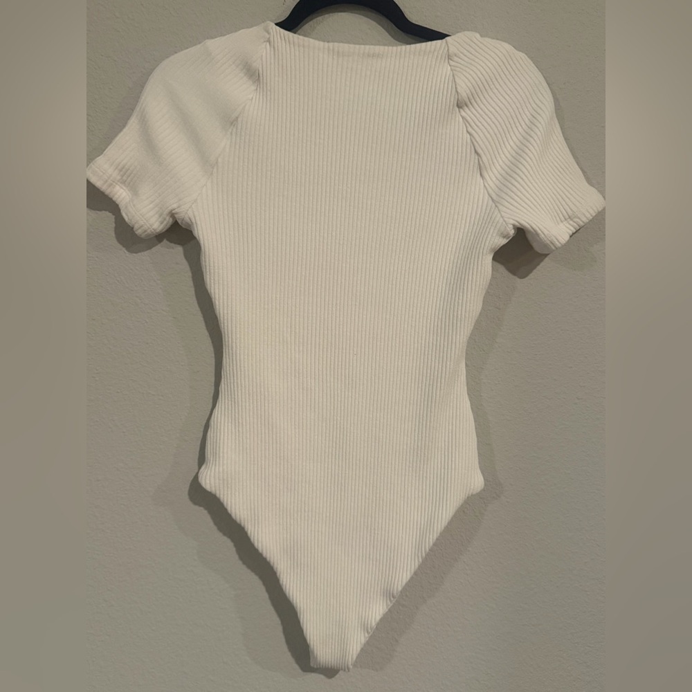 Mara Hoffman Marlowe Bodysuit in Cream size 4 - Picture 6 of 6